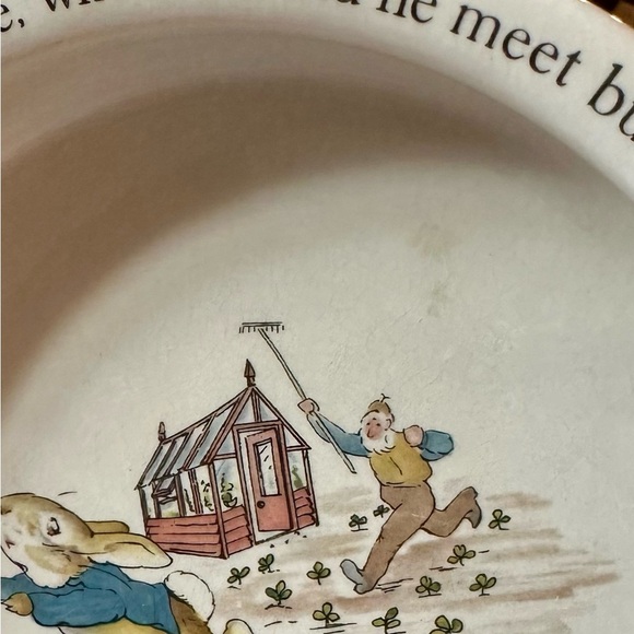 Peter Rabbit Child’s Dish Set with Fork - Picture 3 of 9